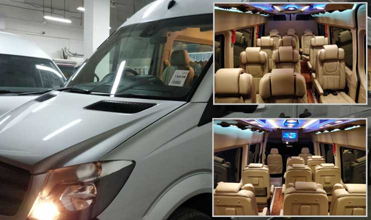 11 seater mercedes sprinter imported mini van hire in delhi india